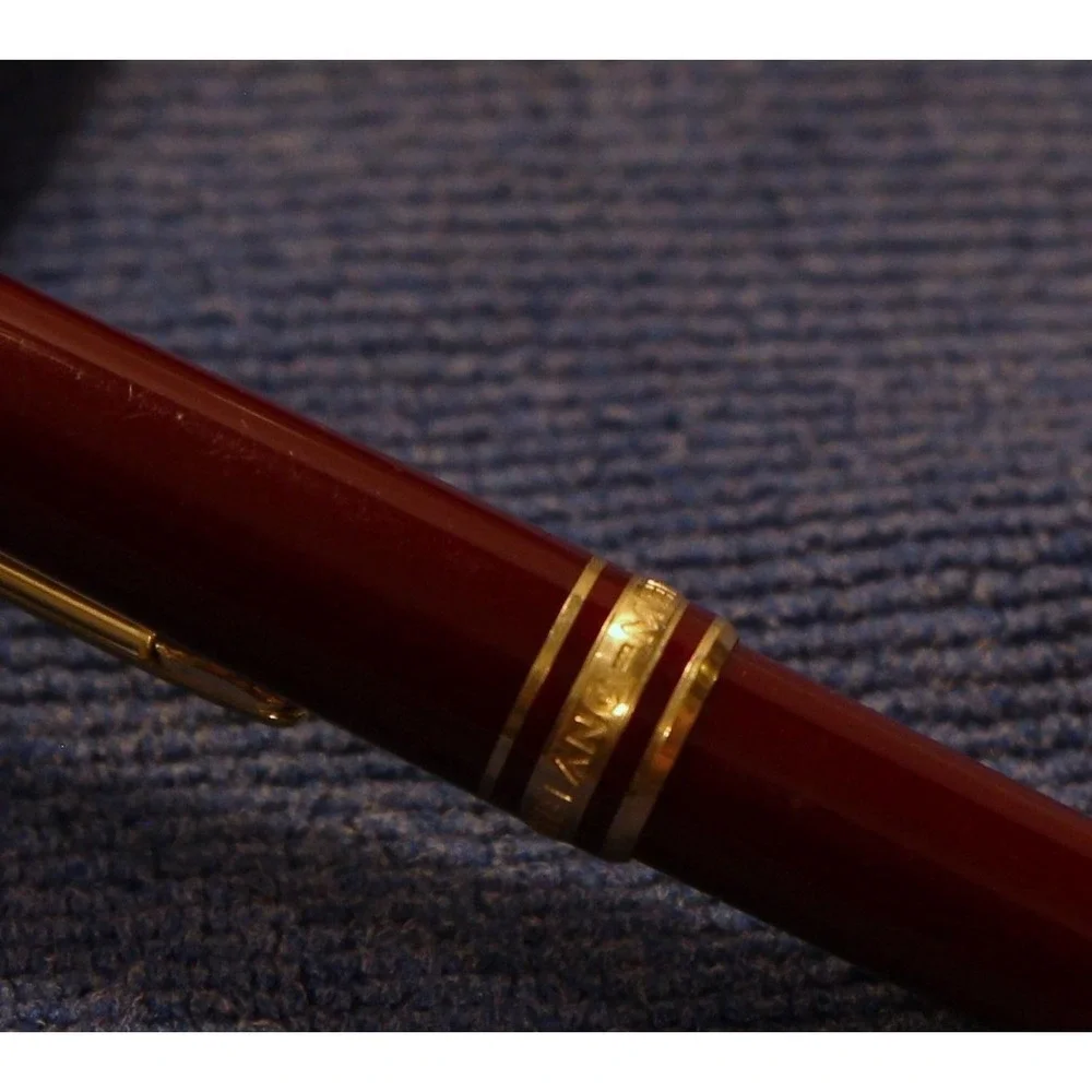 VTG Montblanc Meisterstuck Burgundy Set of 3 Fountain Pen-Ballpoint pen-Pencil